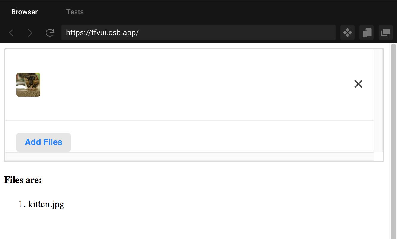 Control React Dropzone Uploader with React Hook Form